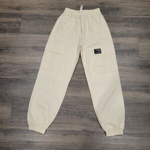Sangtree‎ Cargo Pants Utility Joggers Drawstring Waist Beige Casual Size 150